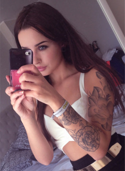 Girl with tattoos