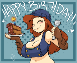 dirtyduckdraw:  Happy Birthday ferrousoxide !