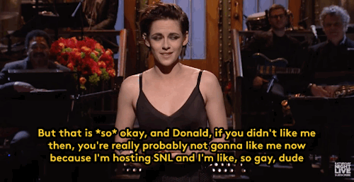 refinery29: Kristen Stewart, who it turns out is an INCREDIBLE Saturday Night Live host, just told D