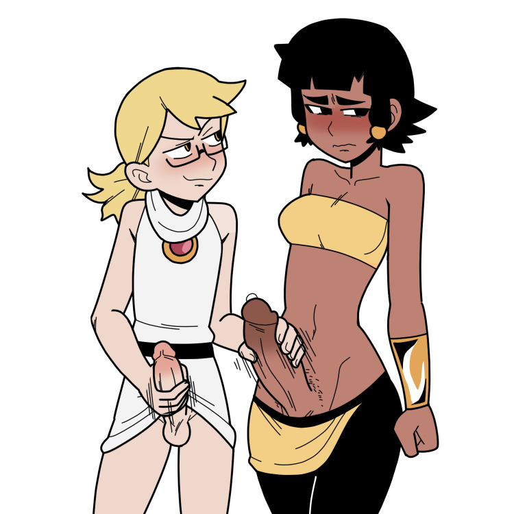 The most degenerate (probably) stream commission of the evening. Atticus and futa!Chanda