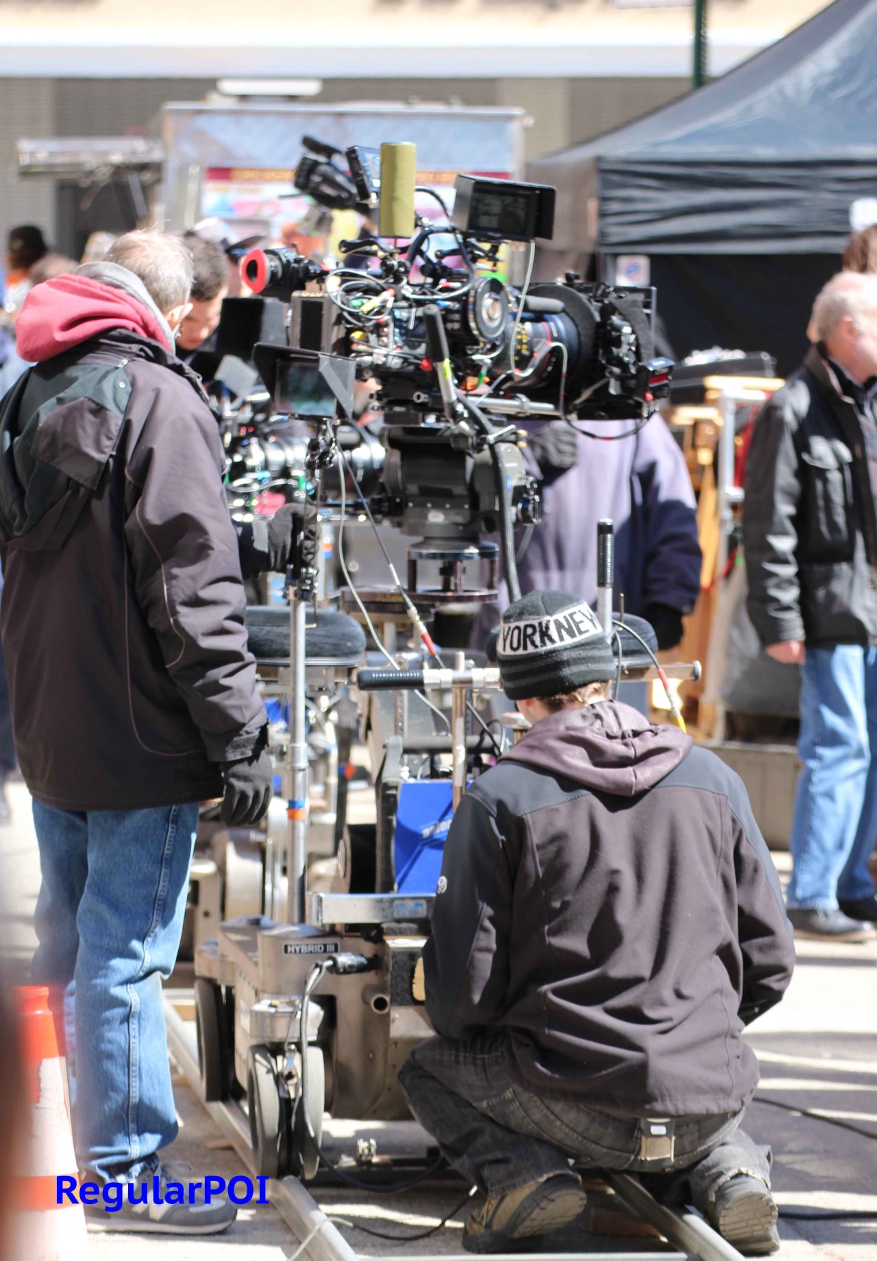 kindaoffkilter:regularpoi:Some BTS from filming of Person of Interest today (March