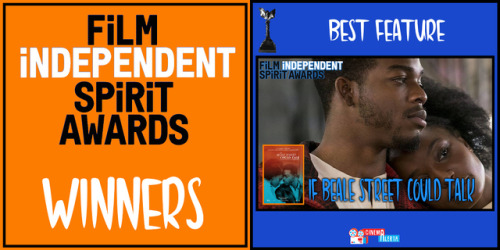 THE 34th FILM INDEPENDENT SPIRIT AWARDS WINNERSBEST FEATURE – If Beale Street Could TalkBEST DIRECTO