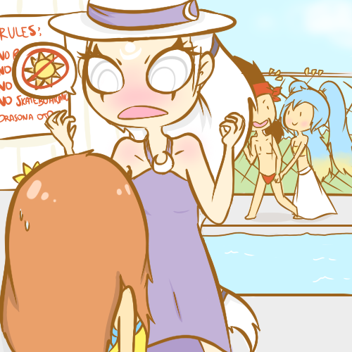 zulidoodles:  [[Some silly summer scenes Hope everyone’s enjoying their summer