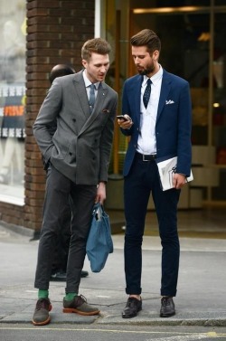 completewealth:  File under: Street style, Oxfords, Trousers, Double breasted, Blazers, Ties ||FACEBOOK|| 