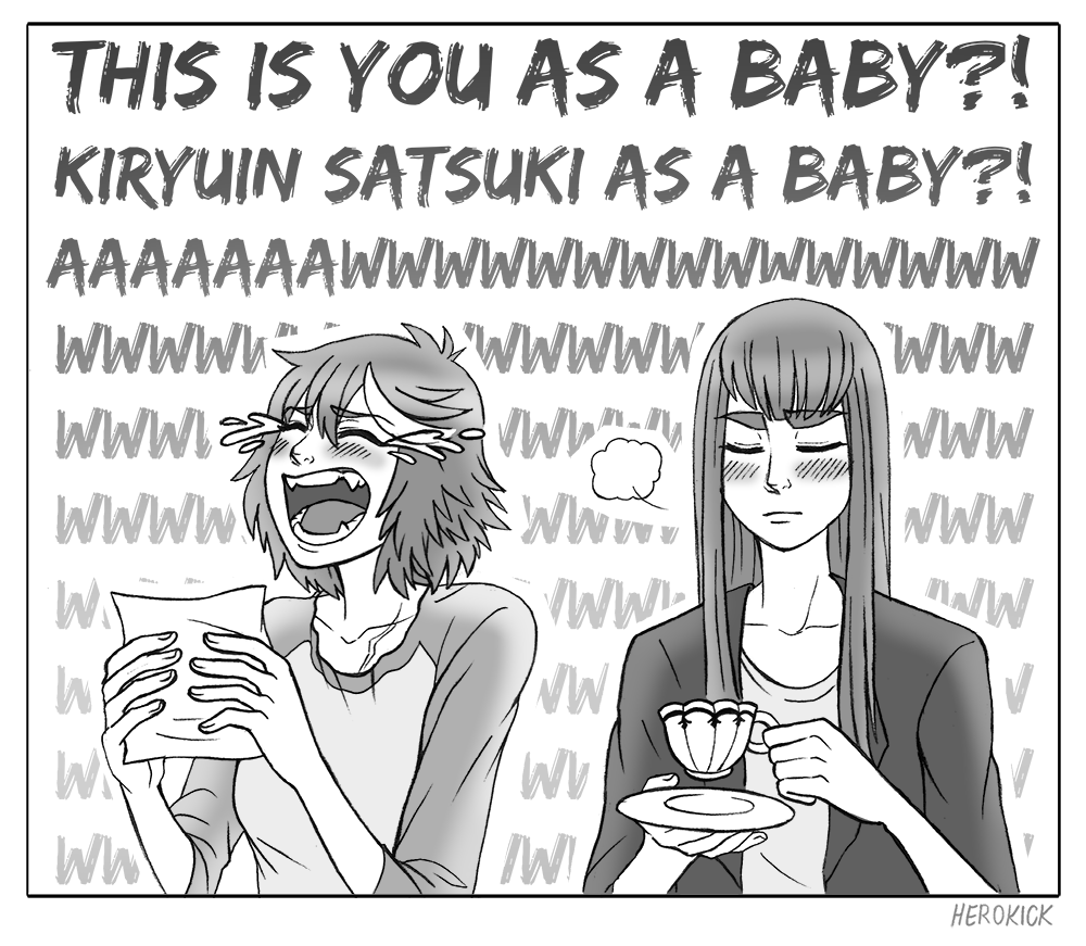 herokick:  The longest and loudest “awwww” ever heard! Ryuko finds Baby Satsuki