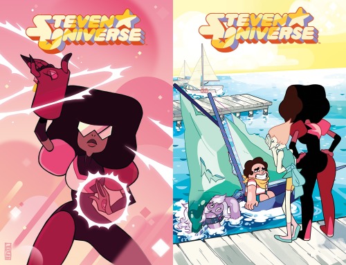 as-warm-as-choco:  STEVEN UNIVERSE Comics’ Covers (pt.2) : Illustrated by: Stu Livingston, Tiffany Ford, Ru Xu, Felicia Choo, George Caltsoudas, Joseceline Fenton, Amber Rogers, Amber Rogers, Matt Cummings, George Caltsoudas, Amber Rogers