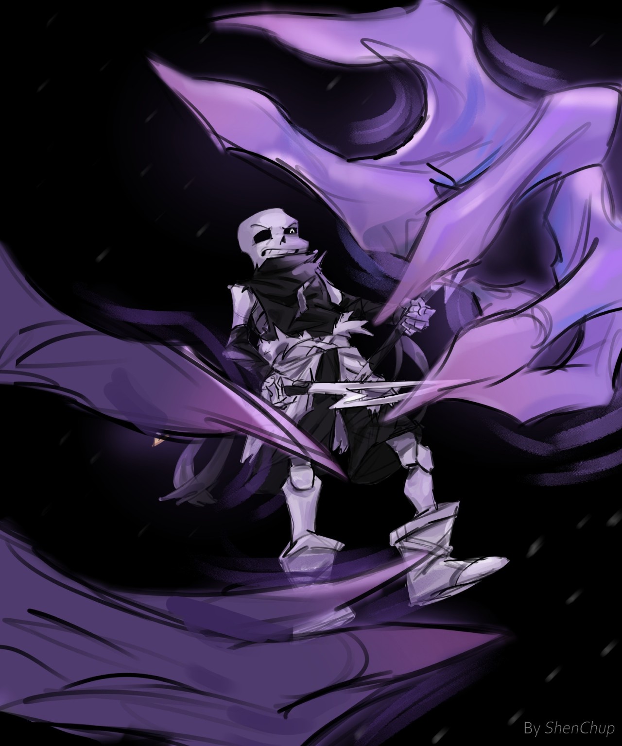 Undertale Universal Mania Ultra Papyrus, Reaper Sans +How to get Apple  Sword 