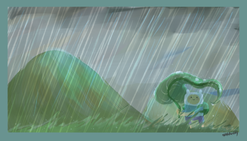 sketcheddy: it rained today :o