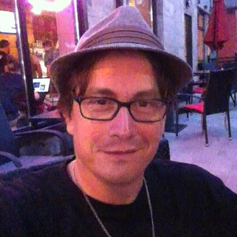 Twilight at some cafe/gelato joint on Church. Alone since the husband is out of town.