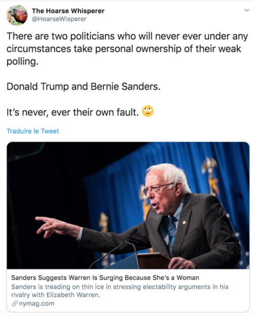 Bernie at it again… smh