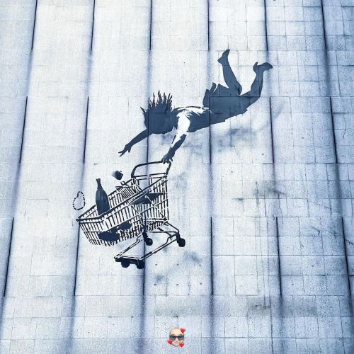 Drop Shop • ❤️‍ on the Saturday Afternoon ☕️ Coffee Hunt Dog Walk • #ShopTillYouDrop by #Banksy;