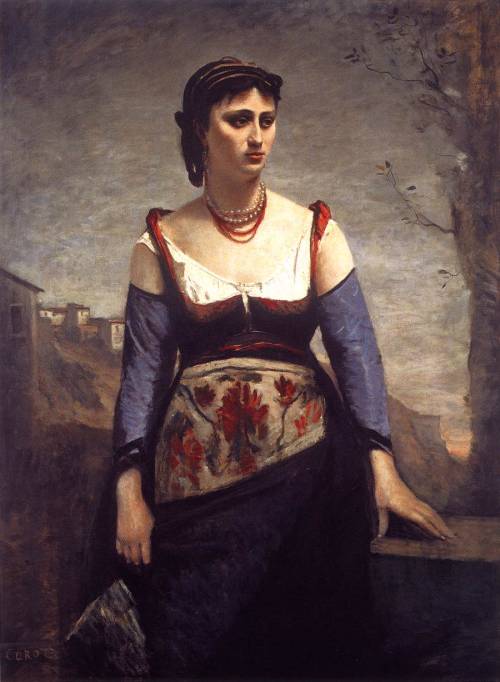 Agostina (1866). Jean-Baptiste Camille Corot (French, 1796-1875). Oil on canvas. 