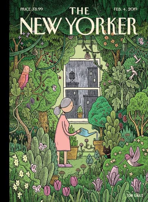 This week’s cover, “Winter Garden,” by Tom Gauld. 