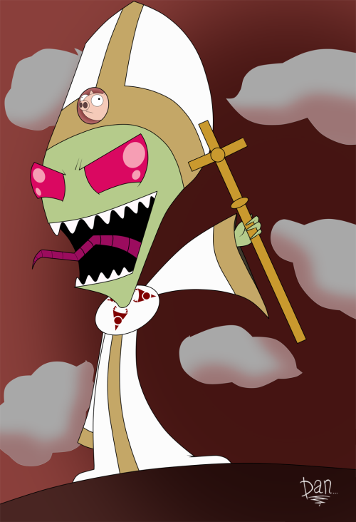 Based on this: http://a.tumblr.com/tumblr_msrvdniTN21qj43juo1.mp3#_=_ He will RULE YOU ALL with an IRON PAPACY!!! Done by AmigoDan on a /co/ Drawthread: http://askamigodan.tumblr.com http://amigodan.deviantart.com/ http://www.pixiv.net/member.php?id=47429