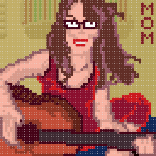morgansea:  Here’s a pixel picture i made of Mom performing Heatwaves - Her new album&nbs