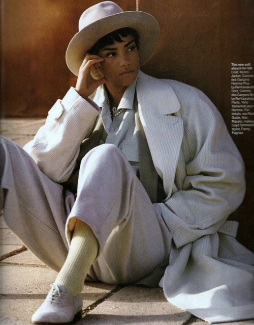 pocmodels:Veronica Webb by Gilles Bensimon for Elle US - October 1990