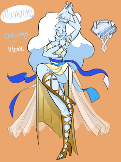 me and qozxe​ made ANOTHER FRICKIN FUSION. between her ulexite and my chalcedony they are both quiet and reserved gems but together they are a giggling swoony mess and eventually pop out of sync when things get too stupid. her “weapon” is a mirror