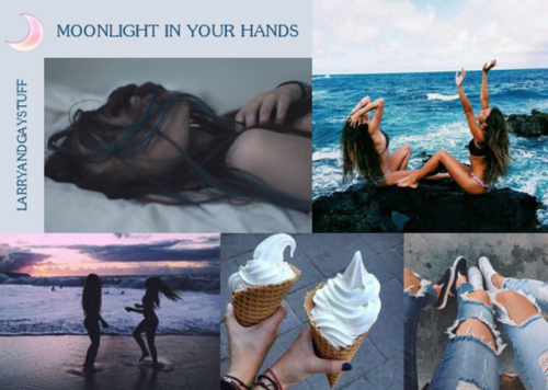 larryandgaystuff: MOONLIGHT IN YOUR HANDSby larryandgaystuff  The sun and the moon. The tide and the