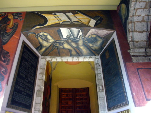 Entrance of Colegio de San Ildefonso, 1926, José Clemente OrozcoMedium: fresco