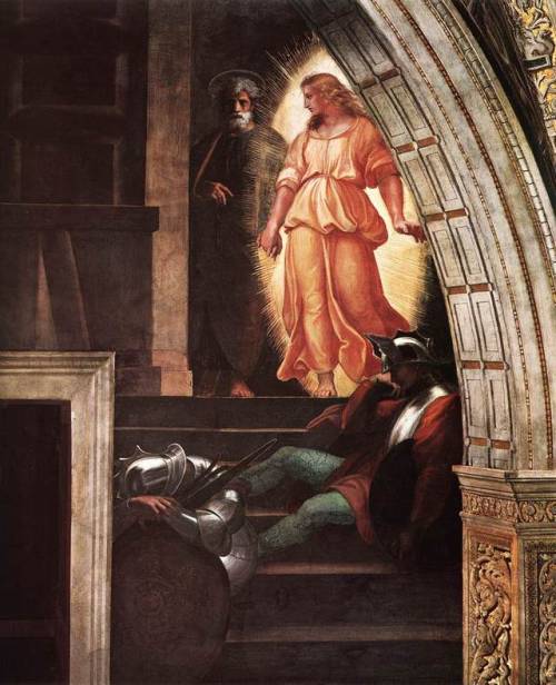 St Peter Escapes With The Angel, From The Liberation Of Saint Peter In The Stanza D'Eliodoro Via Raphael