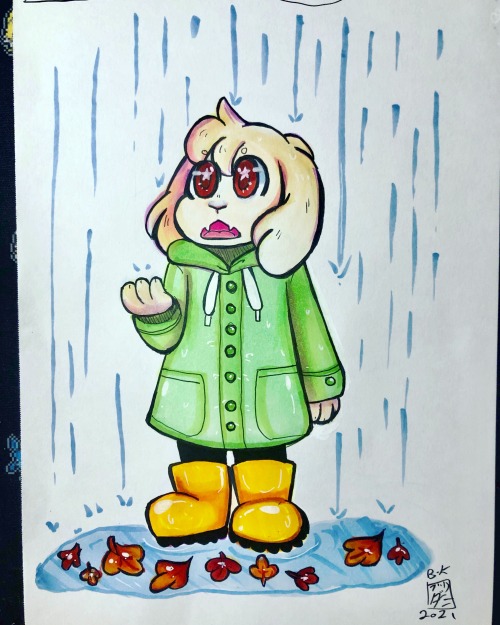 Falltober 5: RaincoatOr more specifically, a Raincoat GoatI was doing some brainstorming doots in th