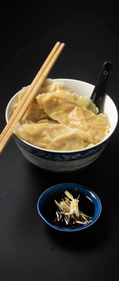 Chinese Dumpling Soup With Soya Sauce