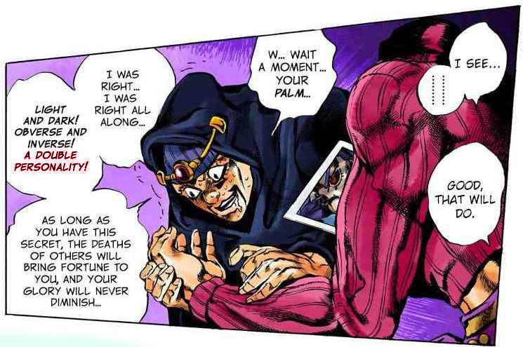 A dupla personalidade de Doppio - Comics de Jojo dubladas 