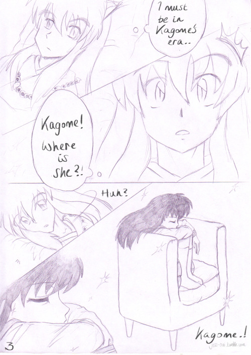 (Part 1 of 2) An InuxKag comic from my teen years has been unearthed and I am SHAKING from my AUDACI