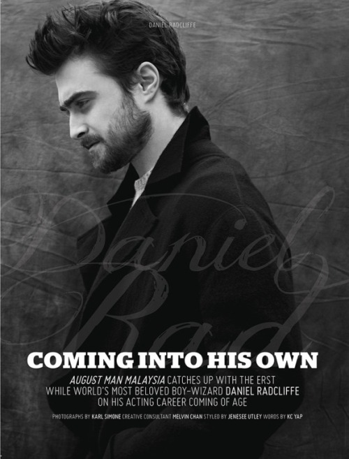 Daniel Radcliffe by Karl Simone for August Man Malaysia September Issue 2016