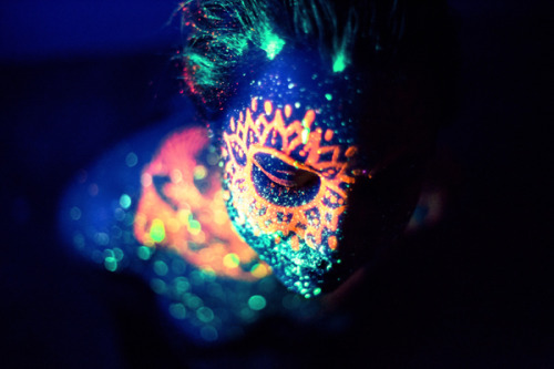 opticallyaroused:We Are All Made of Stars: Gorgeous Black Light Photography_________“The nitro