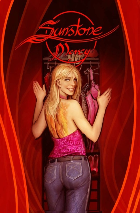 nebezial-asheri:  a bunch of recentr sunstone covers.2 of them are for the original run. one a booksamillion exclusive reprint of volume 1, the other for german version of sunstone 5 second half, as the publisher made the book oversized hardcover and