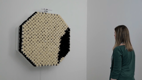 gang0fwolves:  lumos5001:  fencehopping:  Mirror created from actuating black and white fur pom poms.  now this is the kind of content i log in for  how the fuck 