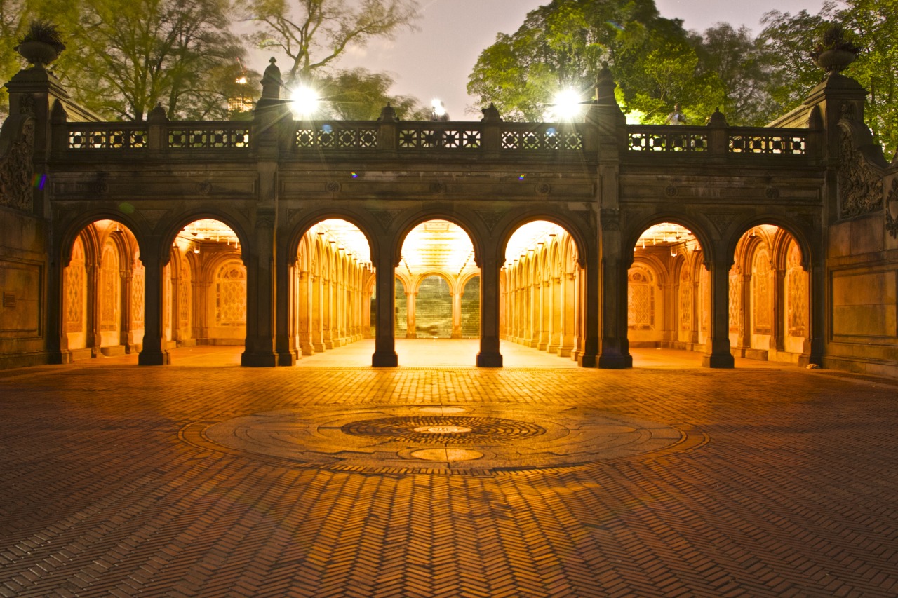 Earth Color Magic: Bethesda Terrace at Night (2020)