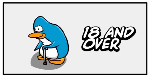 HAPPY 18TH BIRTHDAY 18 AND OVER PENGUIN!!