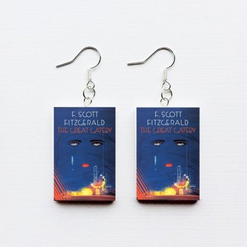 snootyfoxfashion: Book Cover Earrings and Necklaces from Just1MoreChapter  x / xx / xx / xx / x