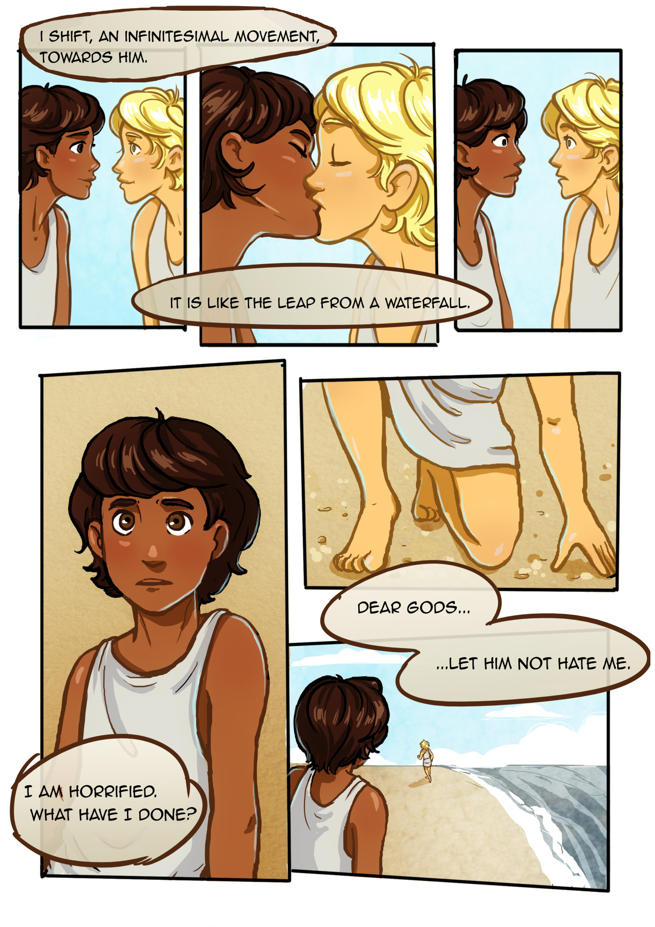 swadeys:  here it is, finally, another song of achilles comic… you can see the