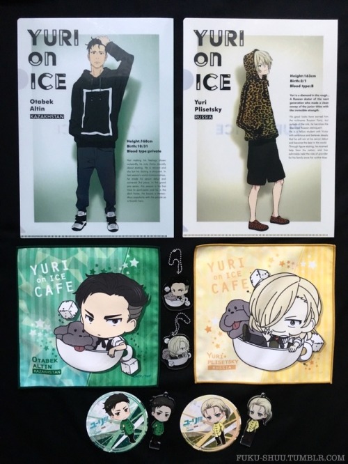 fuku-shuu: Collection of Official Otayuri Merch! I previous had these in separate posts here, here, and here, but with the new fourth batch (And many more to be released), I thought a masterpost would probably be more appropriate :)  From the top left