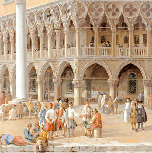vivalcli:The Piazzetta at Venice by Luca Carlevarijs (Italian,1663–1730)