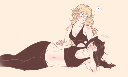 murasaki-yuri:  Cat activation Because Blake making kitty noises is good for the heart     ♡     Smol plus 