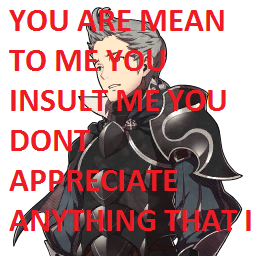 stratospheric-zephyr:  splash-isnt-too-useless:  stratospheric-zephyr:  bisexualodin:  frederickofylisse:  Chrom was my best friend in Awakening, but who’s my best friend in Fates? Everyone is mad at me and telling me what to do. Chrom let me set set
