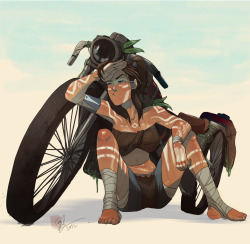 wlfgrrl:Sunburn Korra, Sunburn Asami &