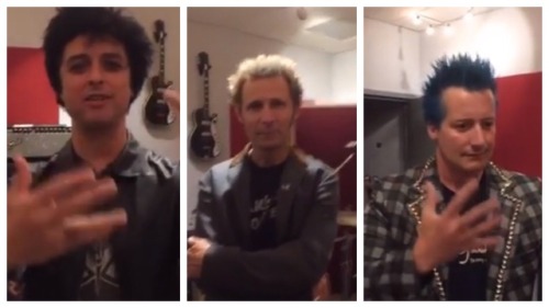 GREEN DAY LIVE ON FACEBOOK Celebrating Bang Bang, GD went live on Facebook for a couple of minutes s