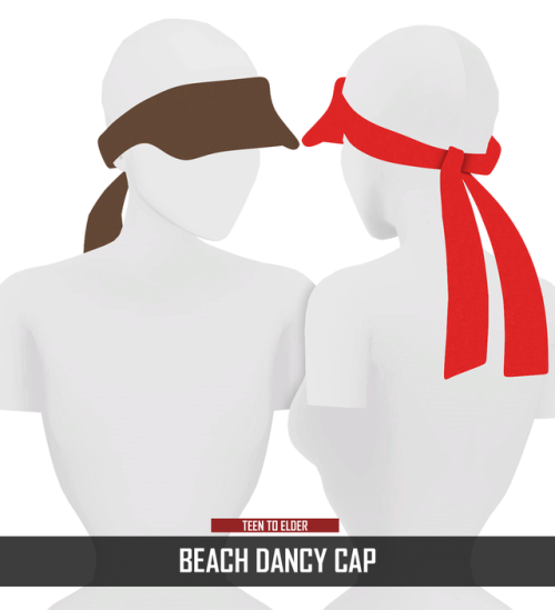 redheadsims-cc: DANCY HAIR + BEACH DANCY CAP NEW MESH Compatible with HQ Mod Custom Thumbnail All 