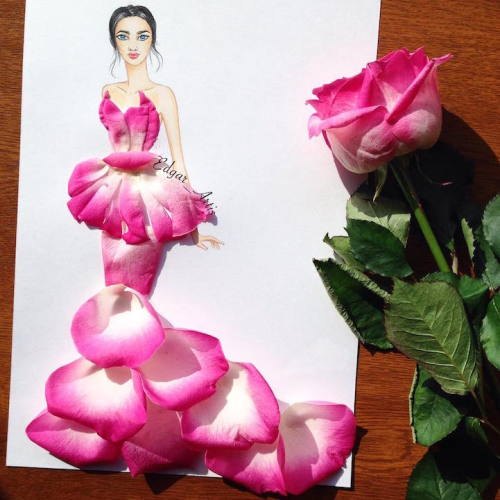 conflictingheart: Real Life Objects Used as Playful Ingredients for Fabulous Fashion Illustrations