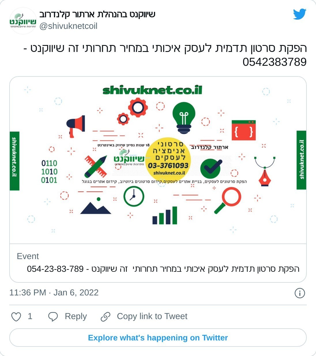 סרטי תדמית איכותיים ומכווני מטרה וקהל.