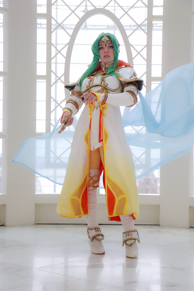 my queen elincia cosplay at katsucon