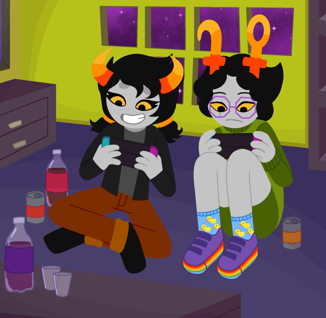 Draw your oc in homestuck style or do a fanart by Drawydraws