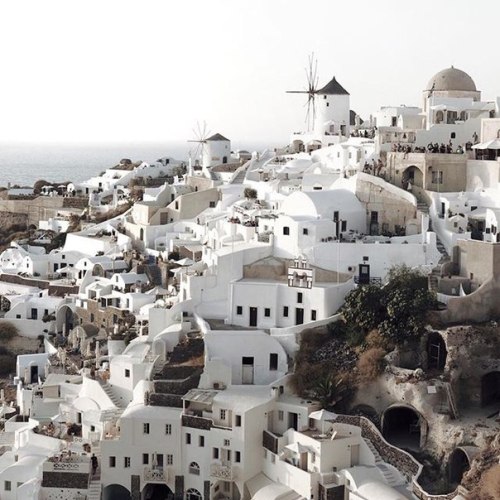 vintagepales:Santorini, Greece by adampartridge