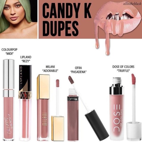 cocoabrownbeauty: Kylie Jenner Lipstick Dupes. This blog is Anti-Kylie so I won’t be owning an