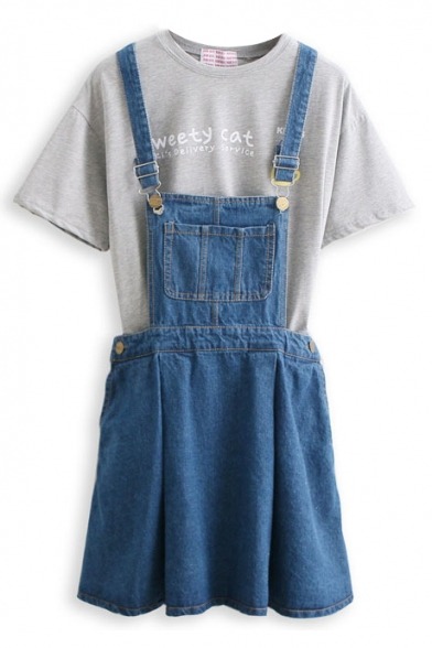 young-mulan: denim overalls